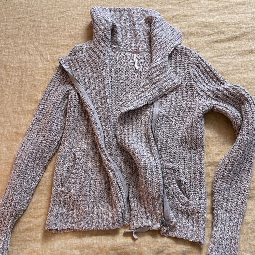 Free people moto jacket sweater - Picture 15 of 16